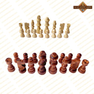 مهره شطرنج چوبی فدراسیونی سایز مینی