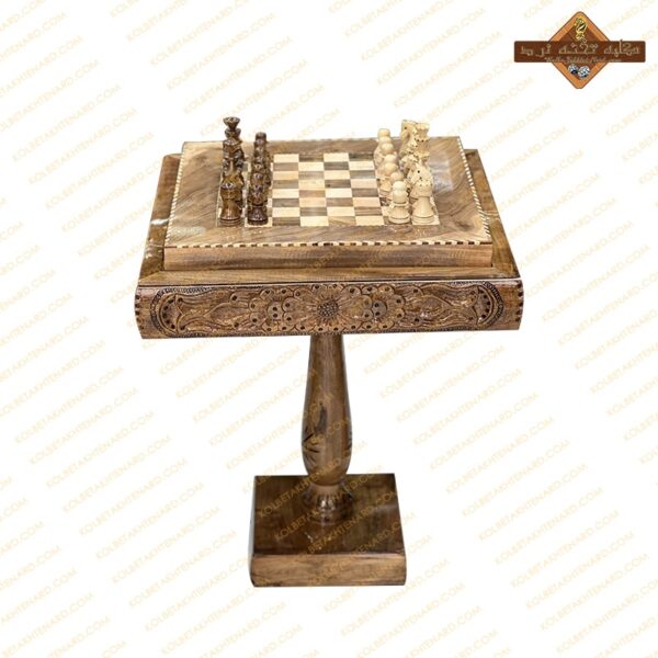 میز تخته نرد و شطرنج منبتکاری گردو سنندج