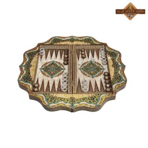 تخته نرد خاتم اصفهان طرح خورشیدی