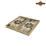 تخته نرد و شطرنج خاتم دالبری زمینه مشکی - Image 9