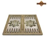 تخته نرد و شطرنج خاتم دالبری زمینه مشکی - Image 5