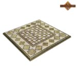 تخته نرد و شطرنج خاتم دالبری زمینه مشکی - Image 6