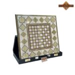 تخته نرد و شطرنج خاتم دالبری زمینه مشکی - Image 12