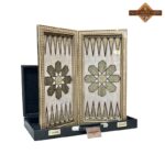 تخته نرد و شطرنج خاتم دالبری زمینه مشکی - Image 13