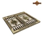 تخته نرد تمام خاتم اعلا زمینه مشکی - Image 6