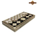 تخته نرد تمام خاتم اعلا زمینه مشکی - Image 5