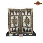 تخته نرد تمام خاتم اعلا زمینه مشکی - Image 9