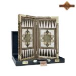 تخته نرد تمام خاتم اعلا زمینه مشکی - Image 12