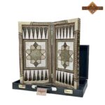 تخته نرد تمام خاتم اعلا زمینه مشکی - Image 2