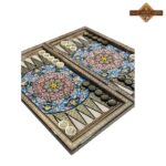 تخته نرد خاتم لاکچری نقاشی تذهیب - Image 10